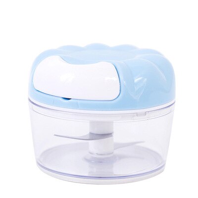 Household Garlic Crusher Hand-Pulled Garlic Triturator Manual Mashed Garlic Small Garlic Press Pull Garlic Cut Minced Garlic: Blue