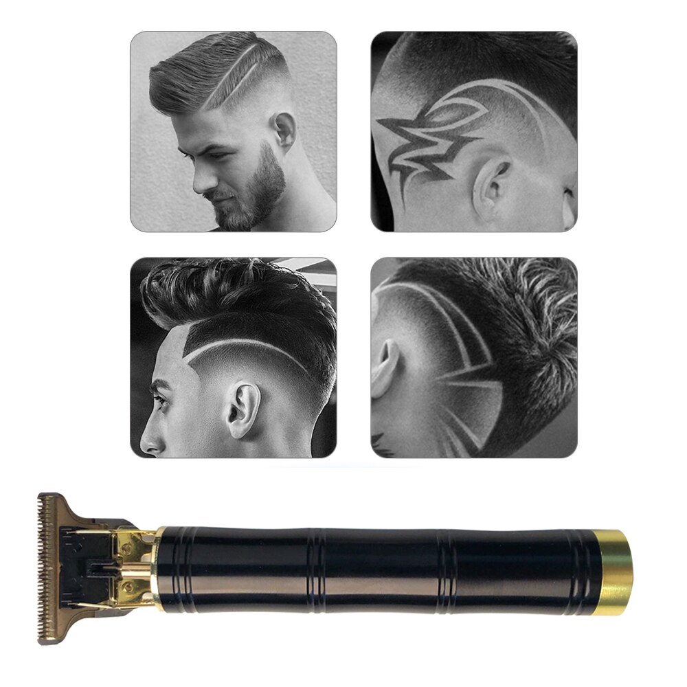 Tondeuse professionnelle sans fil pour hommes, rasoir pour rasage et barbe et finition de précision, Machine pour couper les cheveux