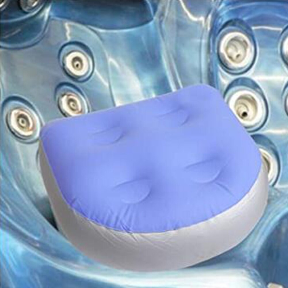 Cojín inflable para bañera de hidromasaje con ventosa para niños y adultos, cojín multifuncional portátil de PVC para Spa