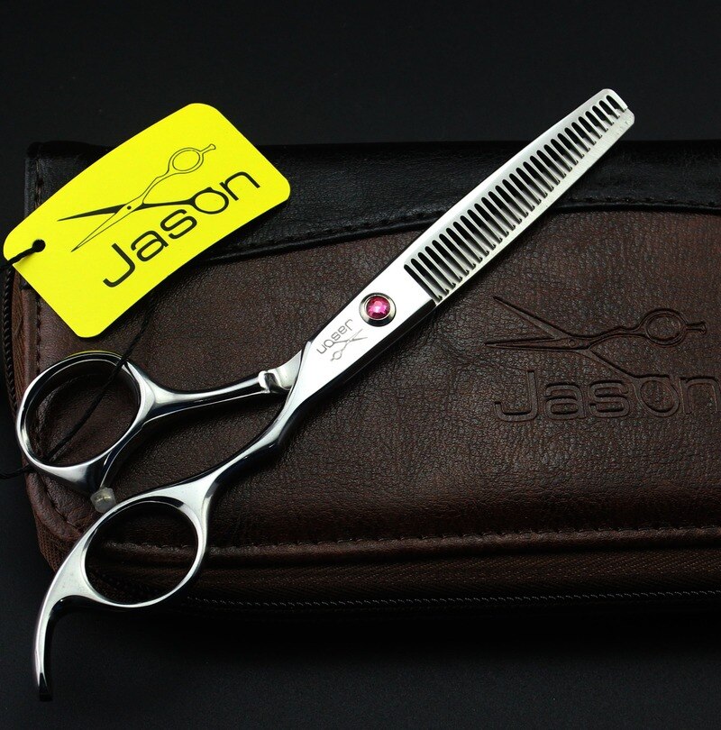 Japan 440 Steel 6 Inch Silver Hair Scissors Set Cutting Barber Salon Haircut Thinning Shears Hairdressing Scissors