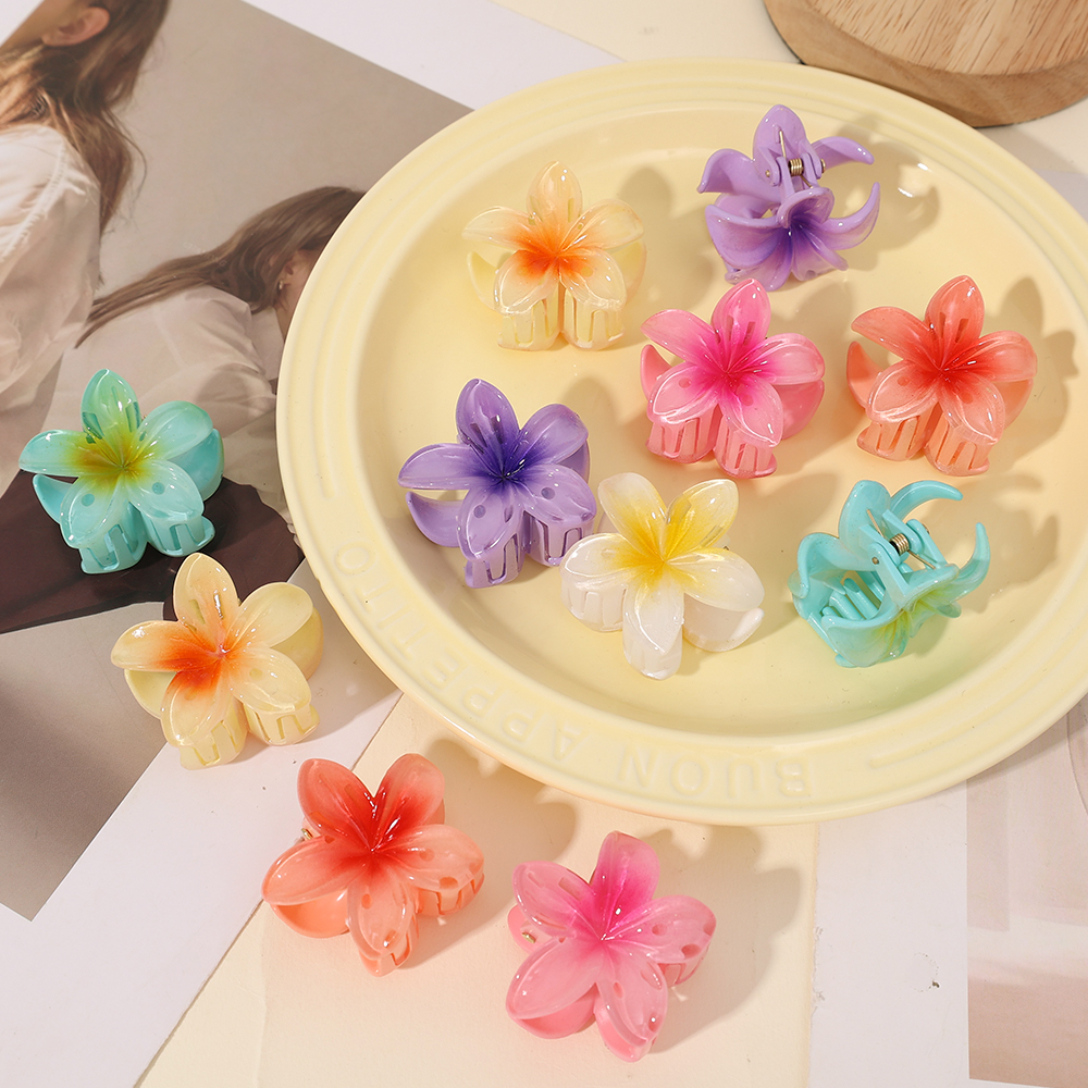 5/3/2 Uds. Pinzas para el cabello de flores para mujer, estilo bohemio, 4cm, pinzas para el cabello con forma de flor de huevo, pasadores, horquillas para niñas, accesorios para el cabello para niños