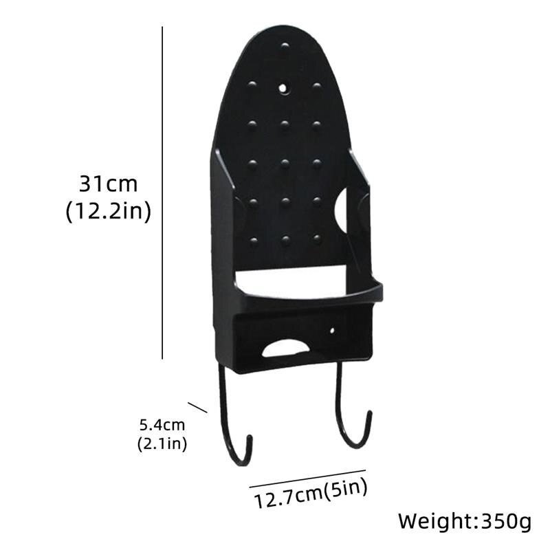Iron Hanger Wall Iron Bracket Wall Mount Ironing Storage Rack Ironing Board Hanger Iron Storage Rack Home Storage Holder