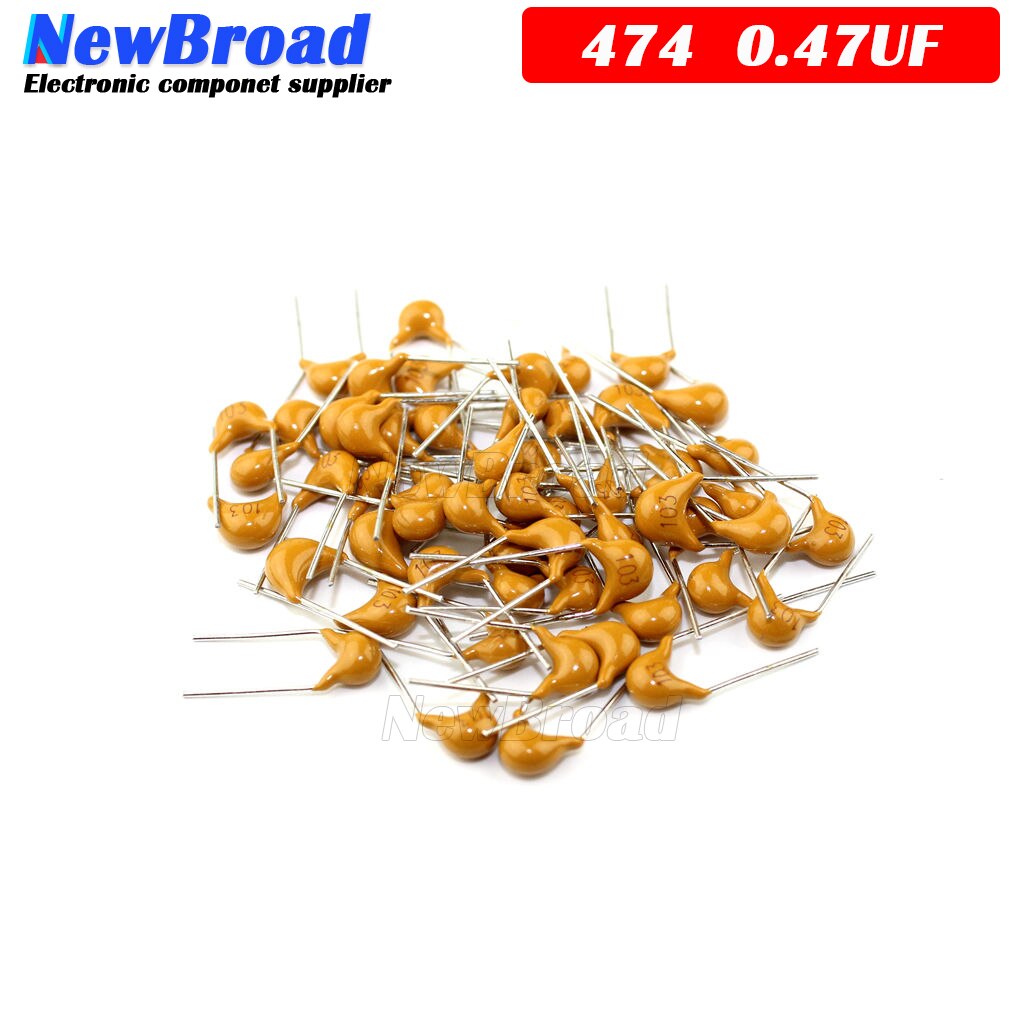 100Pcs 470NF 0.47Uf 20% 5.08Mm 474 50V Mlcc Gelaagde Monolithische Keramische Condensator 0805