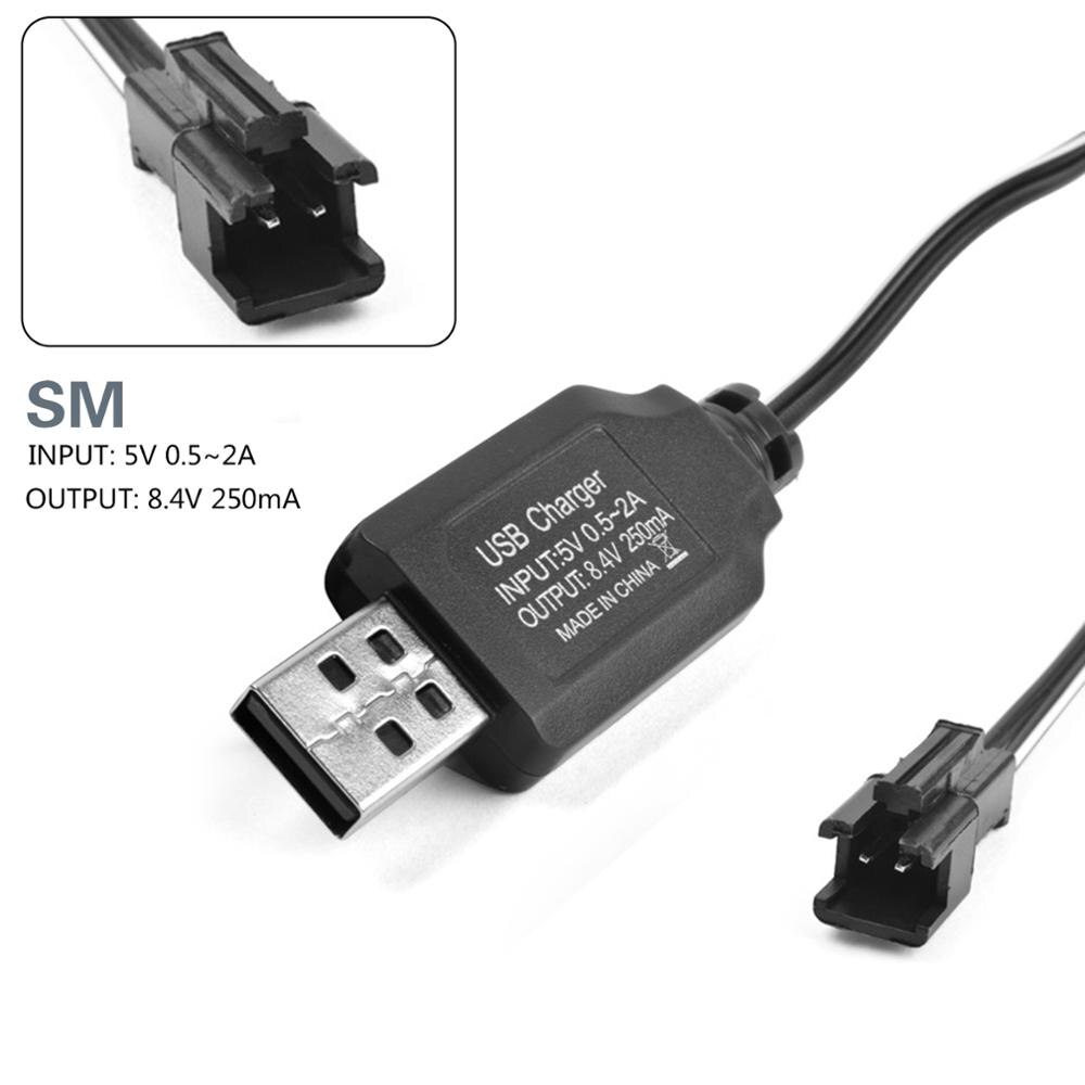 USB Ladekabel 250mA 9,6 V Batery Ni-CD/Ni-Mh Akku Ladegerät SM JST EL KET 2P 3P 3,5 Stecker Stecker Adapter: SM