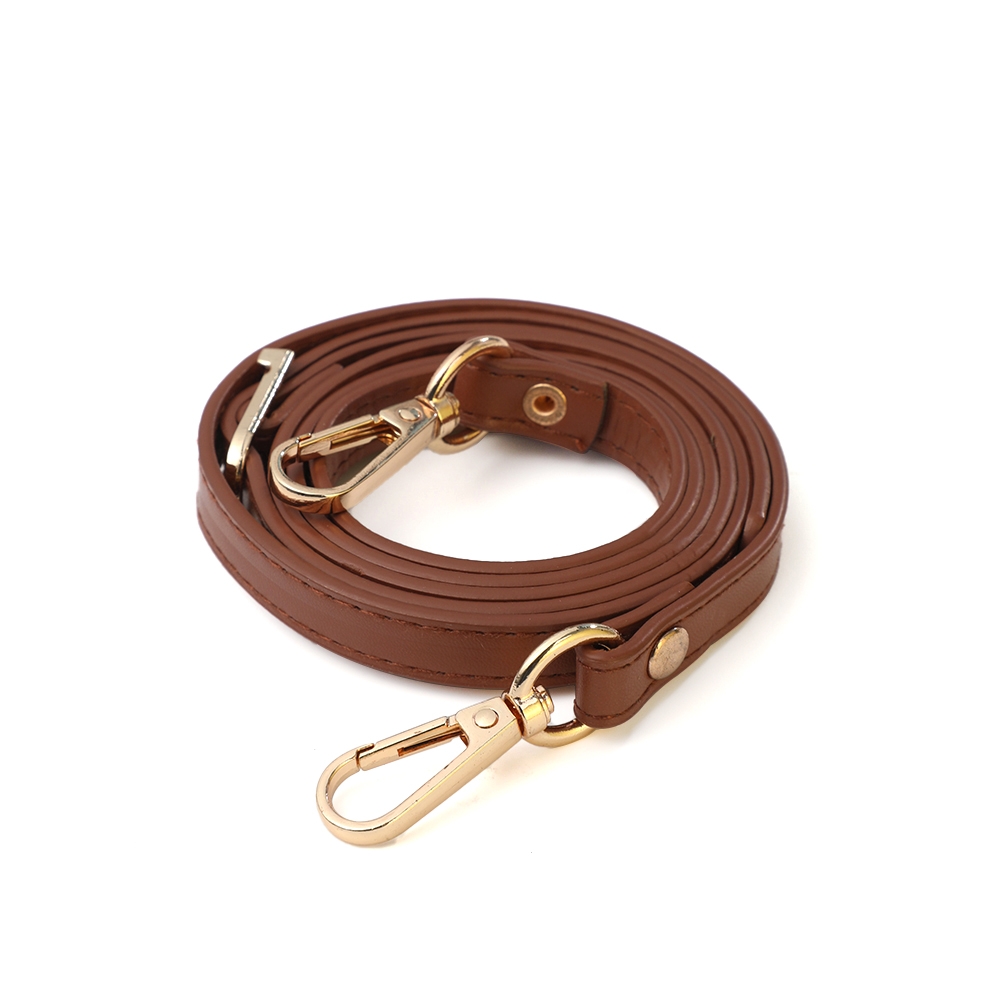 120cm lange justerbare taskeremme i pu-læder til kvinder, skulderrem til udskiftning af taskerem til crossbody-tasker, tilbehør: 3/8 " / Lys guld