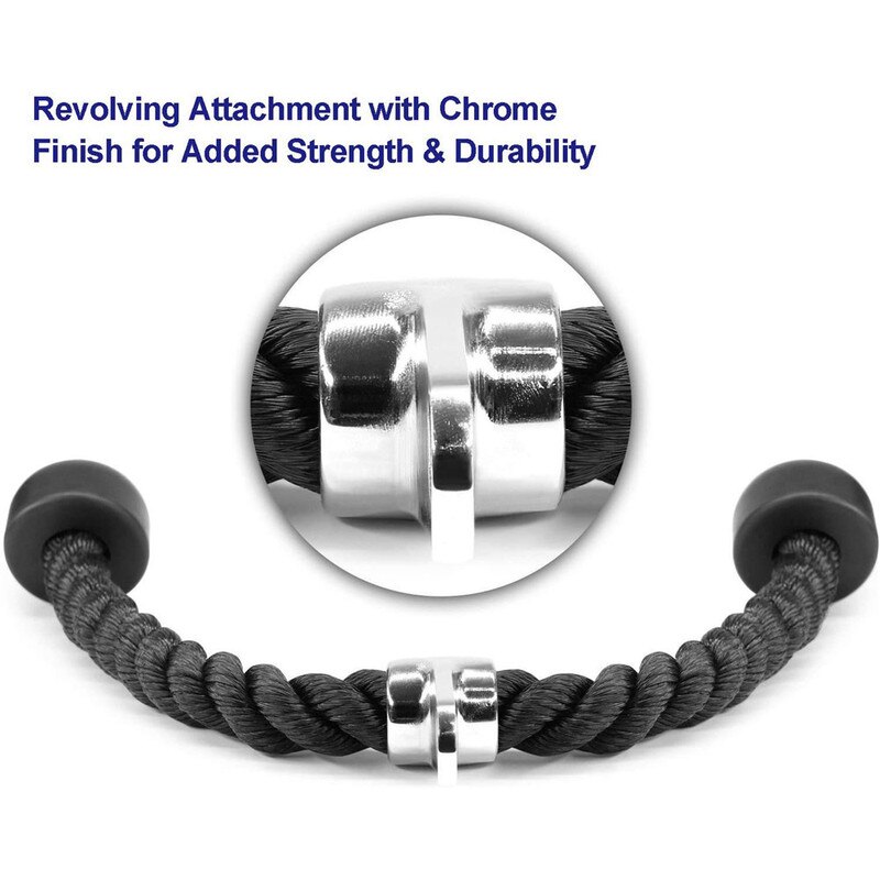 Tricep Rope Biceps Band Pull Rope Fitness Equipment Bodybuilding Muscle Training Arm Shoulder Strength Exercise Rope Accessories