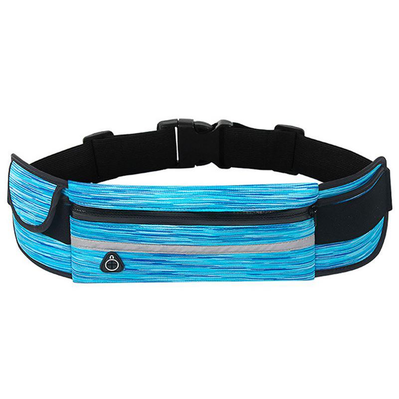 Draagbare heuptas voor buiten hardlopen, heuptassen, waterdichte heuptassen, heuptassen voor dames, heren, wandelen, fietsen en klimmen.: Blauw