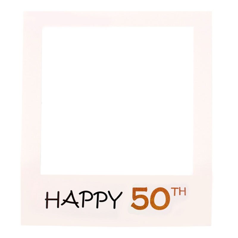 1Pc Paper Photo Frame Photobooth Props 1st 18th 21st 30th 60th Birthday Party Decor Adult Photo Prop Birthday Party Supplies