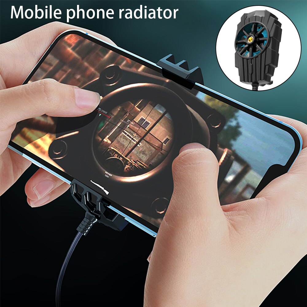 Zasilany przez USB wentylator chłodzący gra telefon komórkowy Cooler telefon komórkowy Radiator Snap-on narzędzie chłodzące dla IPhone/Huawei/Xiaomi