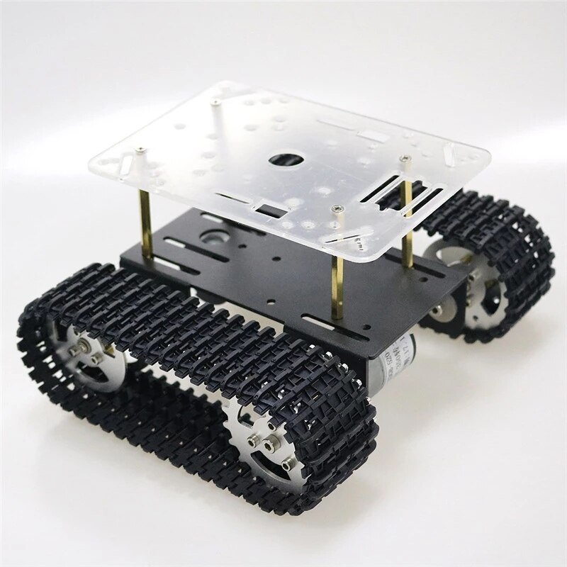 Robot Tank Chassis Gevolgd Auto Platform Met 33GB-520 Motor Voor Arduino Diy Robot Speelgoed Deel Mini T101