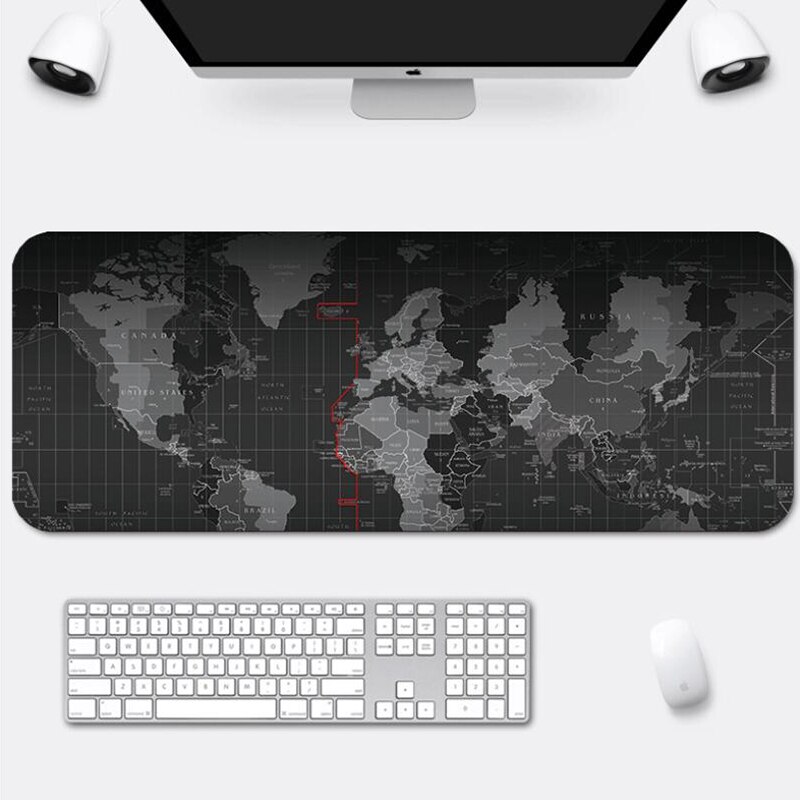 World Map Speed Locking RGB Gaming Mouse Pad Computer Keyboard and mouse pad Led Backlight XXL Surface Keyboard Pad Desk Mat