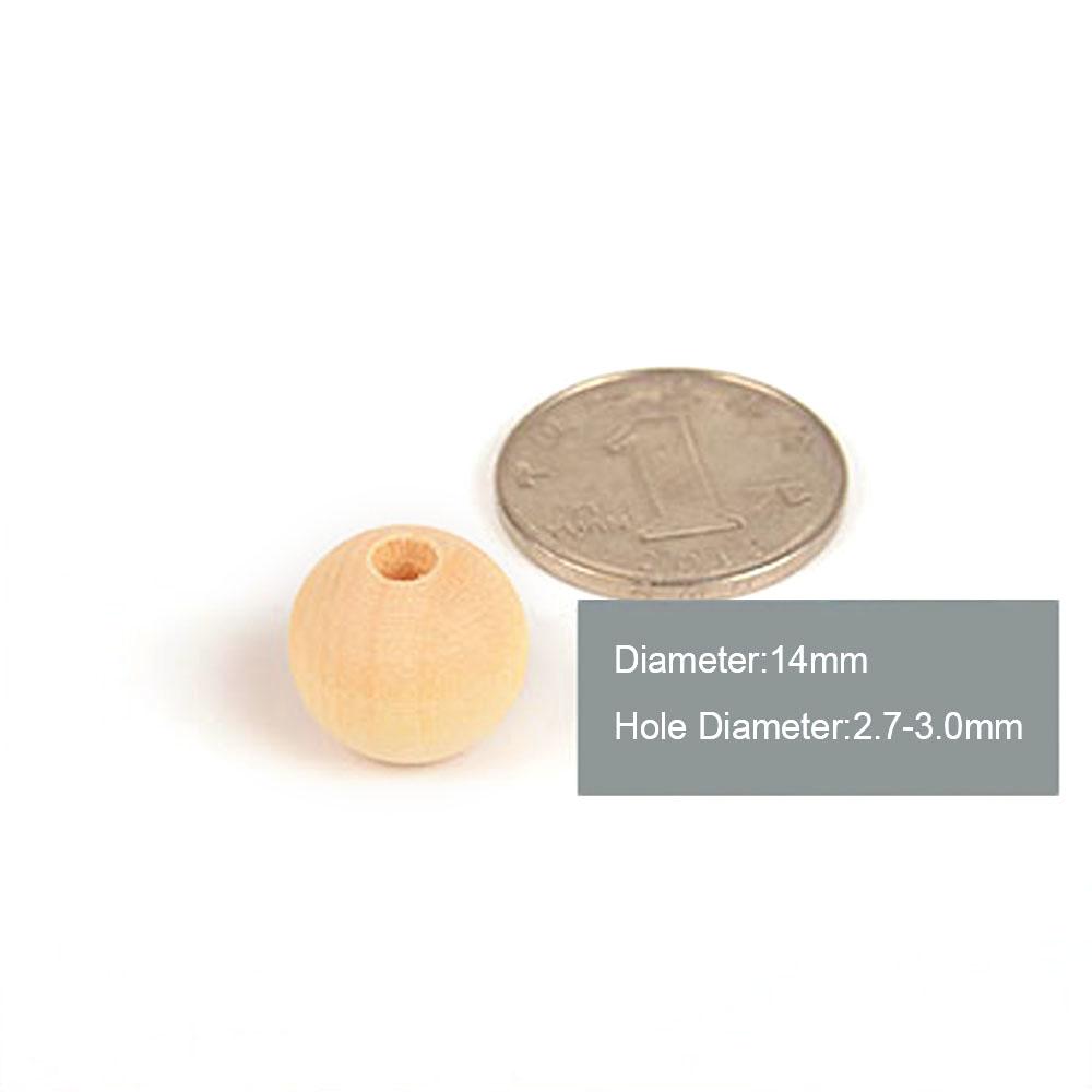 Cuentas de madera redondas, bolas de madera de 6/8/10/12/14/16/18/20/25/30/35 ~ 50mm para joyería DIY, pulsera colgante, decoración hecha a mano: Nogal negro / 15-16 cm