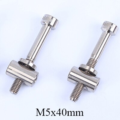 2 pz/lotto RISCHIO M5x30/40 millimetri Reggisella Bullone in Lega di Titanio Thomson Reggisella Bullone Vite Bicicletta Parti Della Bici: M5x40mm titanio