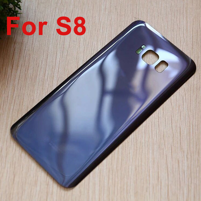 For Samsung Galaxy S8 plus Back Cover 3D Glass Battery Case for Samsung S8 S8+ Housing Cover Replacement + Adhesive Sticker: Golden