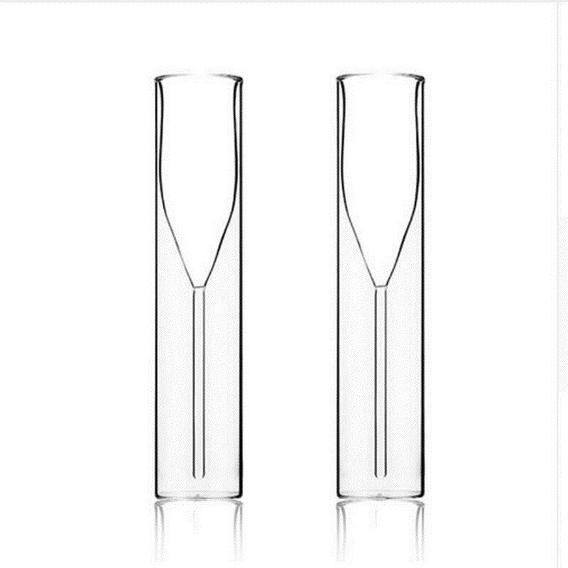 2 sztuk nordycki kieliszki robić szampana robić restauracji, na wesele rum podwójna ściana tulipan czara toast ślubny sherry musujące kubek czerwone wino: Default Title