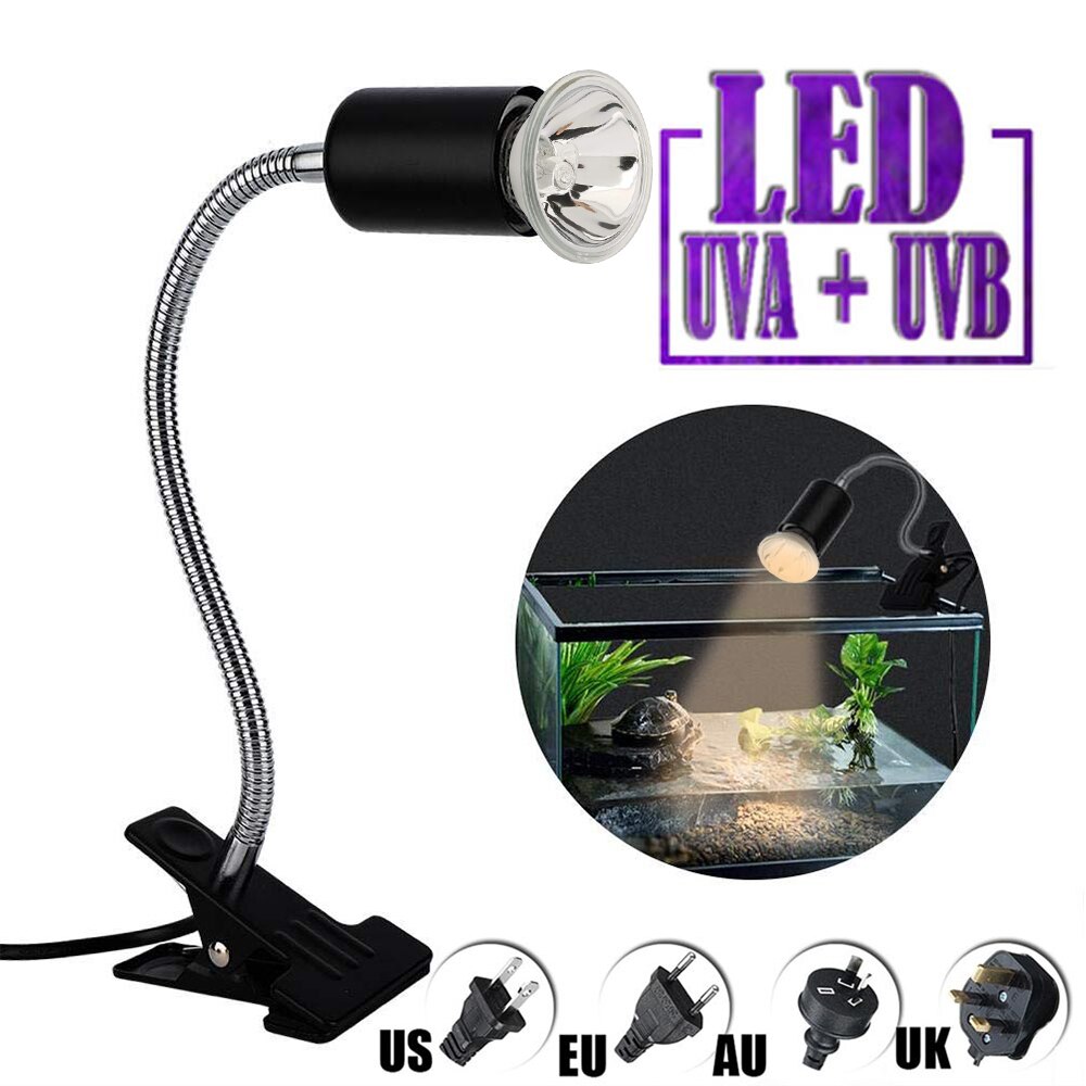 UVA + UVB Schildkröte Aalen Lampe Reptil Heizung Birne Volle Spektrum Fördern Appetit Reptil Heizung Licht Voll Spektrum Lampe d30