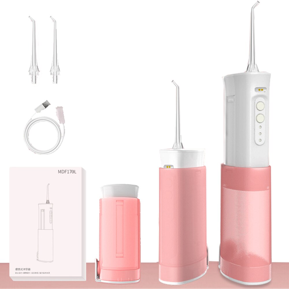Mkocean irrigatore orale portatile ufficiale 3 modalità Flosser per acqua ricaricabile USB 170ML Flosser dentale professionale per acqua