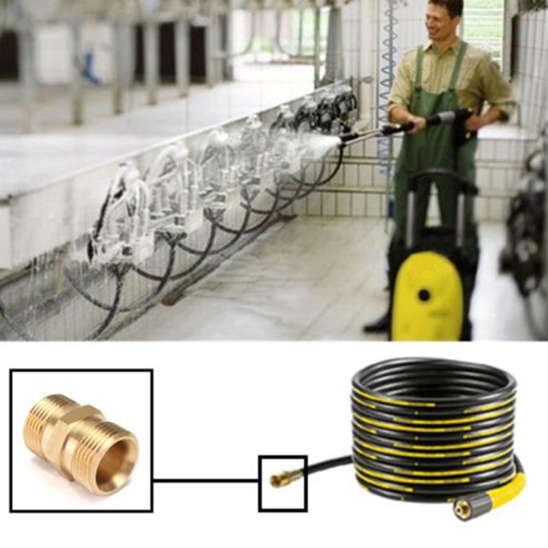 Hogedrukreiniger Koppeling - 14mm Man naar Man Adapter voor Waterslang