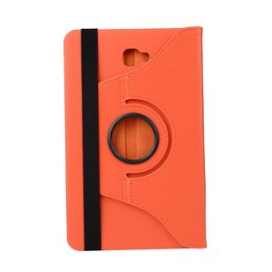 Pokrywa dla Samsung Galaxy Tab A 10.1 przypadku 360 obrotowy stojak kılıf na Samsung Galaxy Tab A 10 cal SM-T580 SM-T585 etui na tablety: Orange