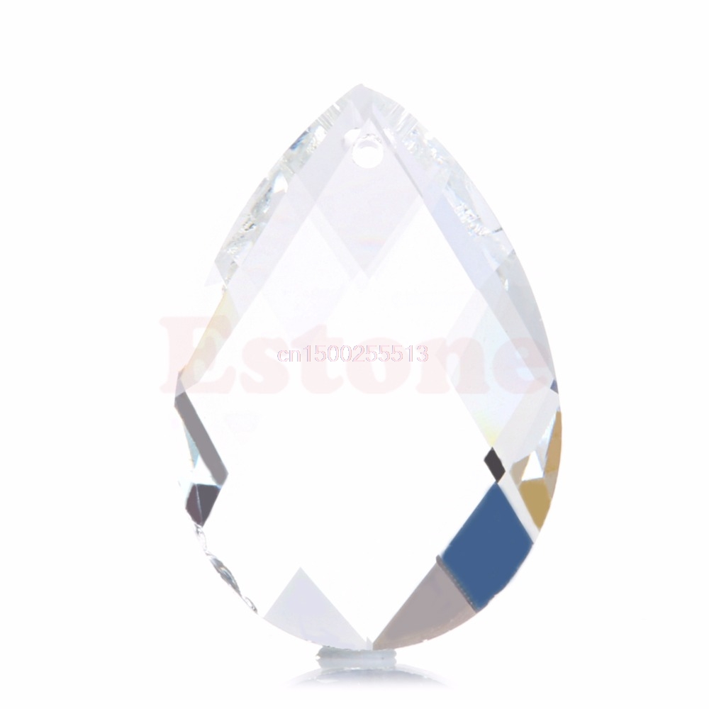 1 klar lysekrone glass krystaller lampe prismer deler hengende dråper anheng 38mm