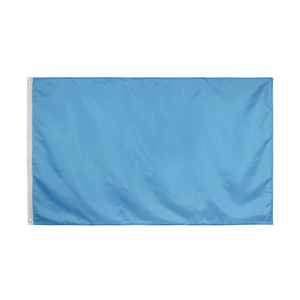 90X150cm WHITE Flag Solid Color banner: BLUE