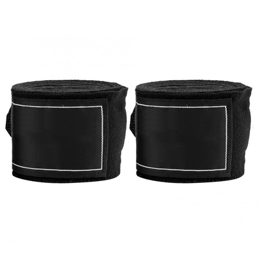 2Pcs 2.5m Elastic Strap Boxing Sanda Muay Thai MMA Taekwondo Bandage Hand Wraps Boxing Hand Wraps Boxing Hand Bandages: black