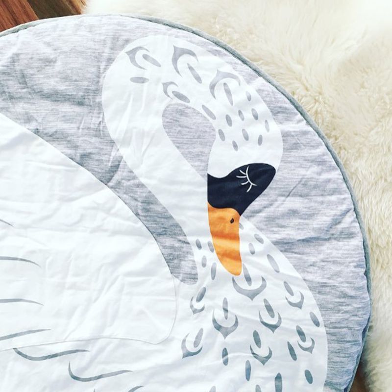 Bébé bambin jouer tapis de sol dessin animé cygne enfants ramper couverture enfants chambre poussette décor accessoires