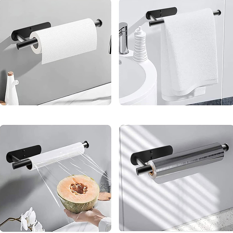 Kein Stanzen Toilettenpapierhalter Selbstklebende Toilettenpapierhalter Badezimmer Küche Papierrollenhalter Badetuchhalter