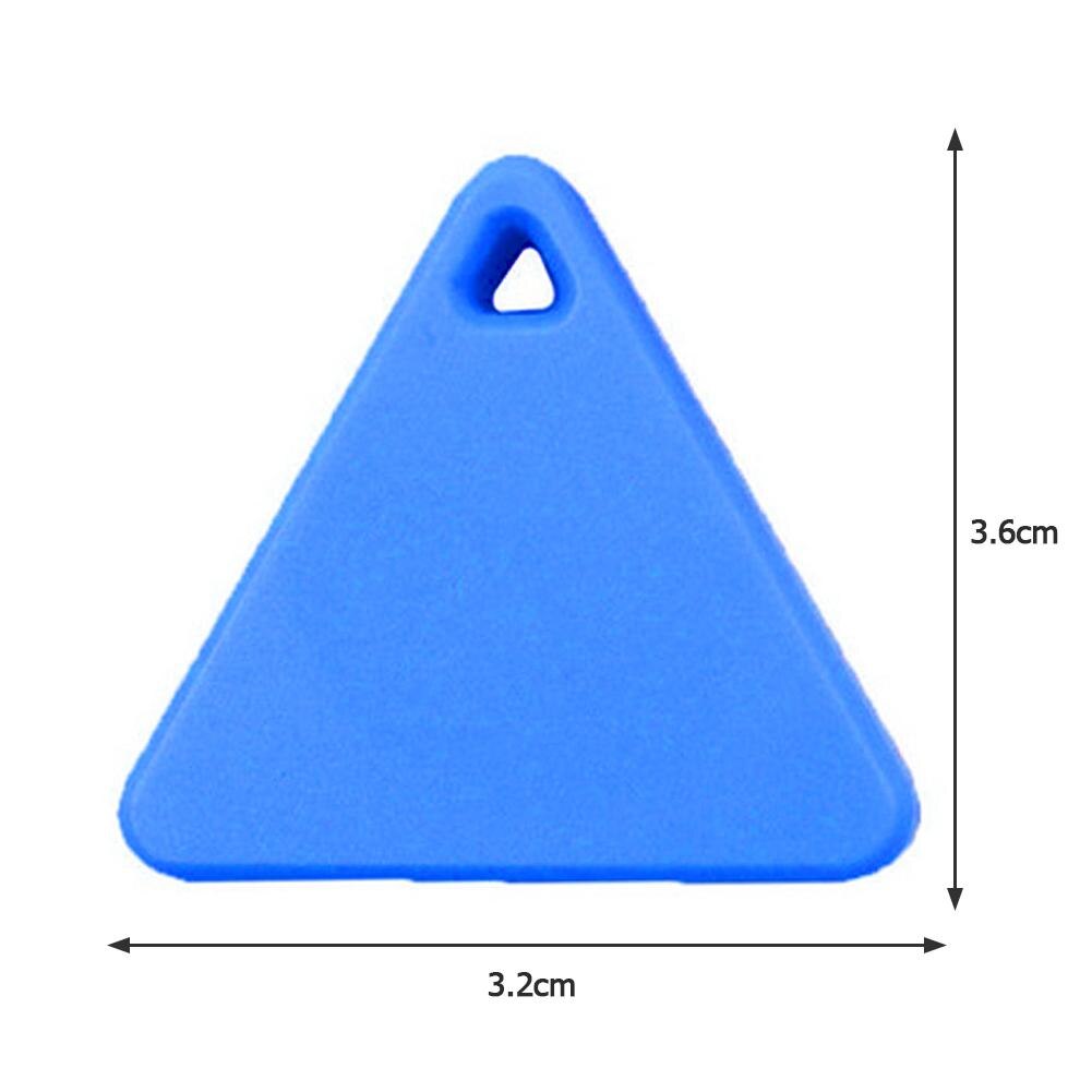 1PCS Triangle Pets GPS Bluetooth Tracer Mini Anti-Lost Tracker Keys Kids Trackers Android 4.3 and Above IOS 7.0 or Above: Blue