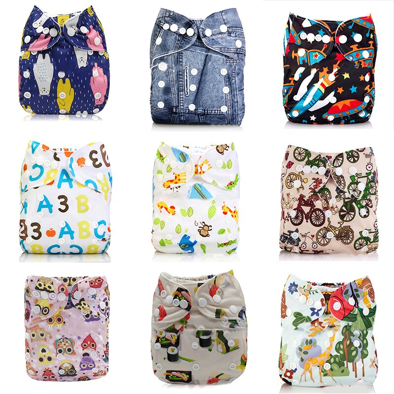 Reusable Baby Diapers Cloth Diaper Inserts 1 Piece 3 Layer Insert 100% Cotton Washable Baby Care Eco-Friendly Diaper