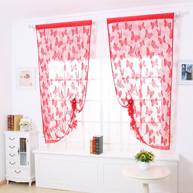 Door Curtain Window Butterfly Fly Net Window Screen Door Curtain Tassels String Room Curtain Divider