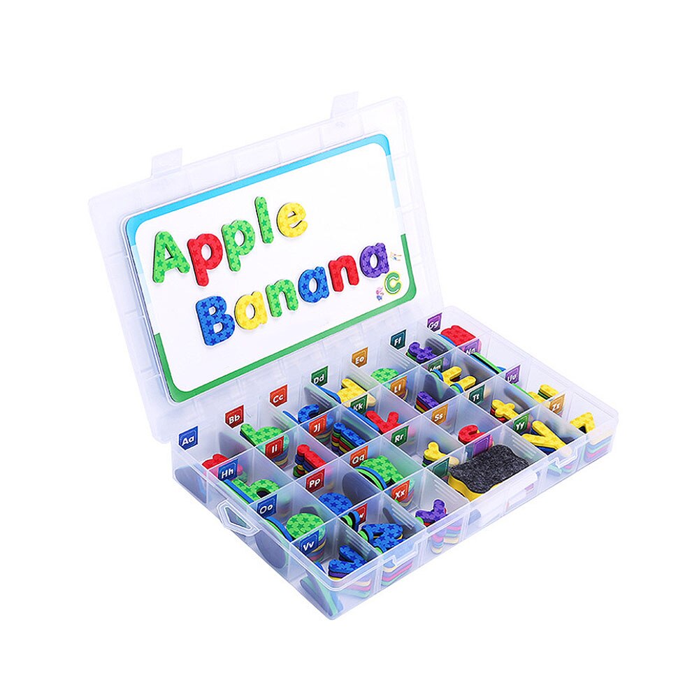 Magnetic Foam Letters Kit Classroom Alphabets Set with Magnet Board for Kids Spelling and Learning Language Learning Toys
