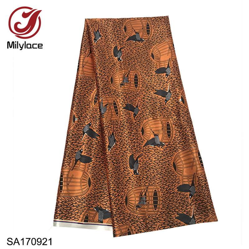 African Printing Satin Fabric Pink Leopard Digital Printing Satin Fabric 5 yards Polyester for Clothes SA170915: SA170921