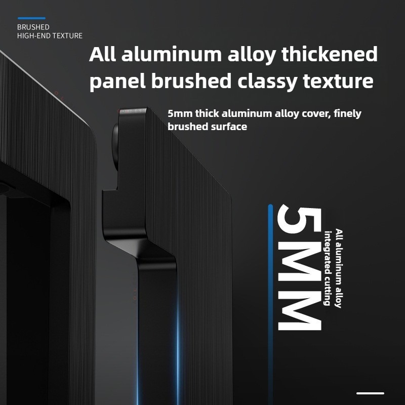 1 ST aluminium rechthoekige bureau kabeldoorvoertules draadgat deksel Kabeluitlaat Poort Oppervlak tafel kabel gat Meubelbeslag