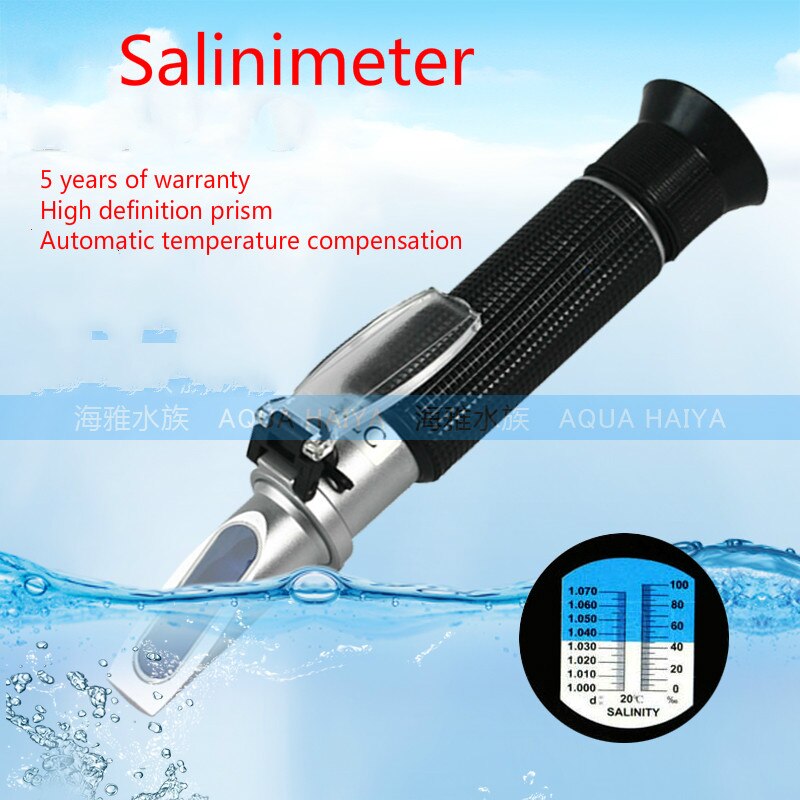 Zeewater Aquacultuur Hoge Precisie Zeewater Dichtheid Gauge, Temperatuur Gecompenseerd Optische Densitometer En Zoutgehalte Meter.
