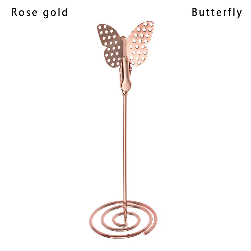 Cool Bruiloft Plaats Kaarthouder Romantische Vlinder Flamingo Vorm Foto Clip Tafel Nummer Stand Photo Map Bruiloft Benodigdheden: butterfly rose gold