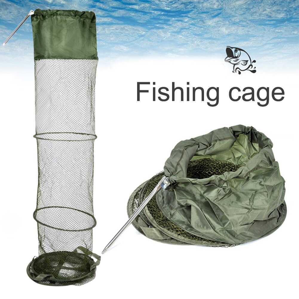 5 Layers 1.4m Mesh Fishing Nets Basket Dip Shrimp Fish Trap Cage Folding Outdoor Fishing Tackle Tools pesca Accessories