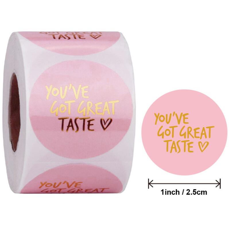 DHL or FEDEX 20 roll Round Gold Silver THANK YOU Stickers seal labels 500 Labels stickers Bicycle sticker: O