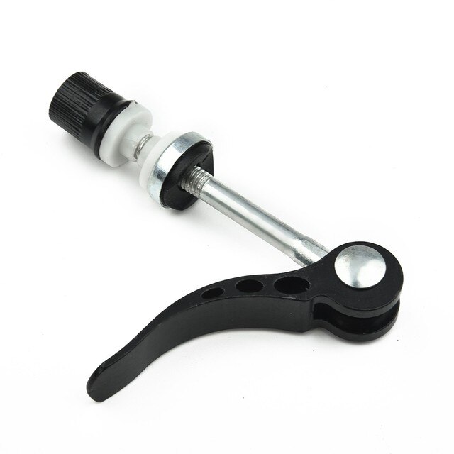 MTB Bike Quick Release Seat Post Seatpost Clamp Bolt Binder Skewer Clamp Lightweight Bicycle Extended Quick Release Lever Parts: Black