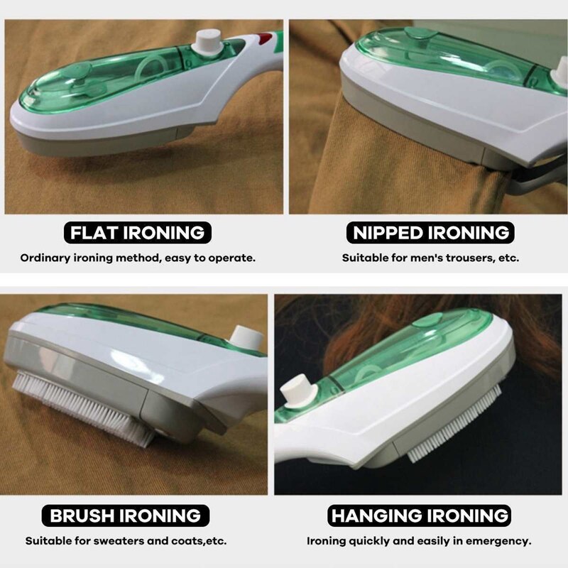 1000W Portable Handheld Electric Steam Iron Brush Steamer Travel Laundry Clothes UK Plug