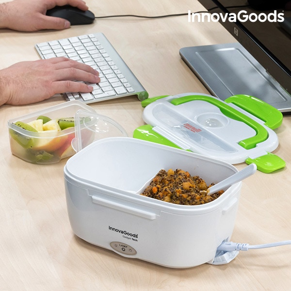 InnovaGoods Elektro Mittagessen-Kasten 40W Weiß Grün