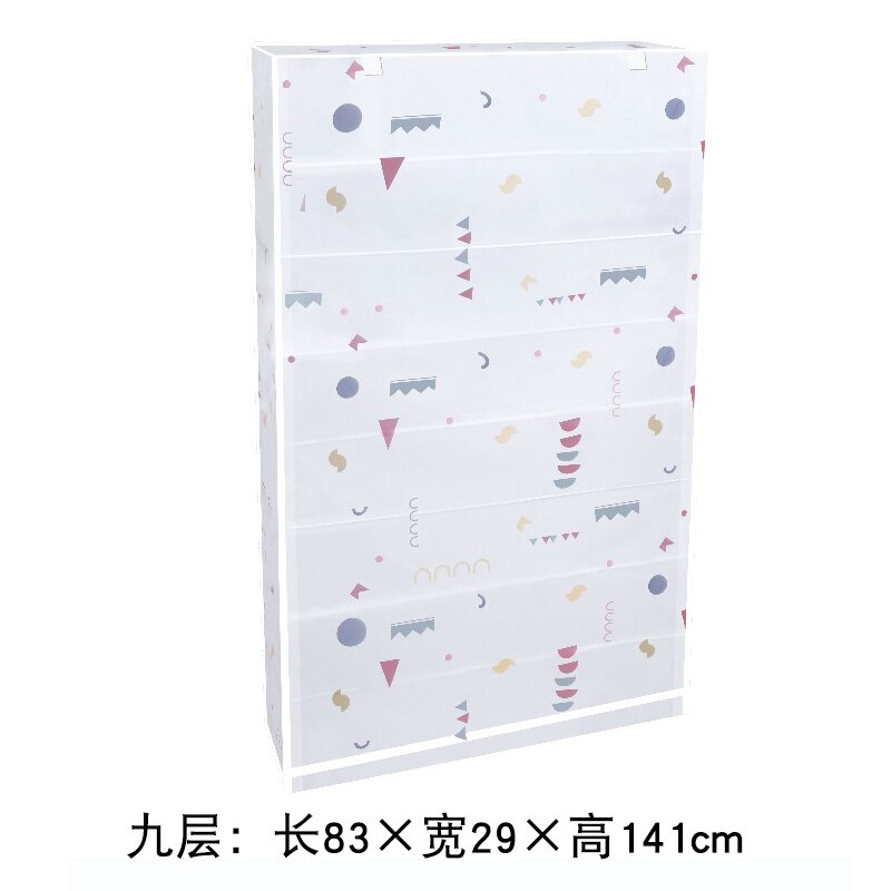 Shoe Rack dust cover multi-layer simple cover household assembly dormitory storage single indoor plastic shoes Rack covers: 83X29X141cm