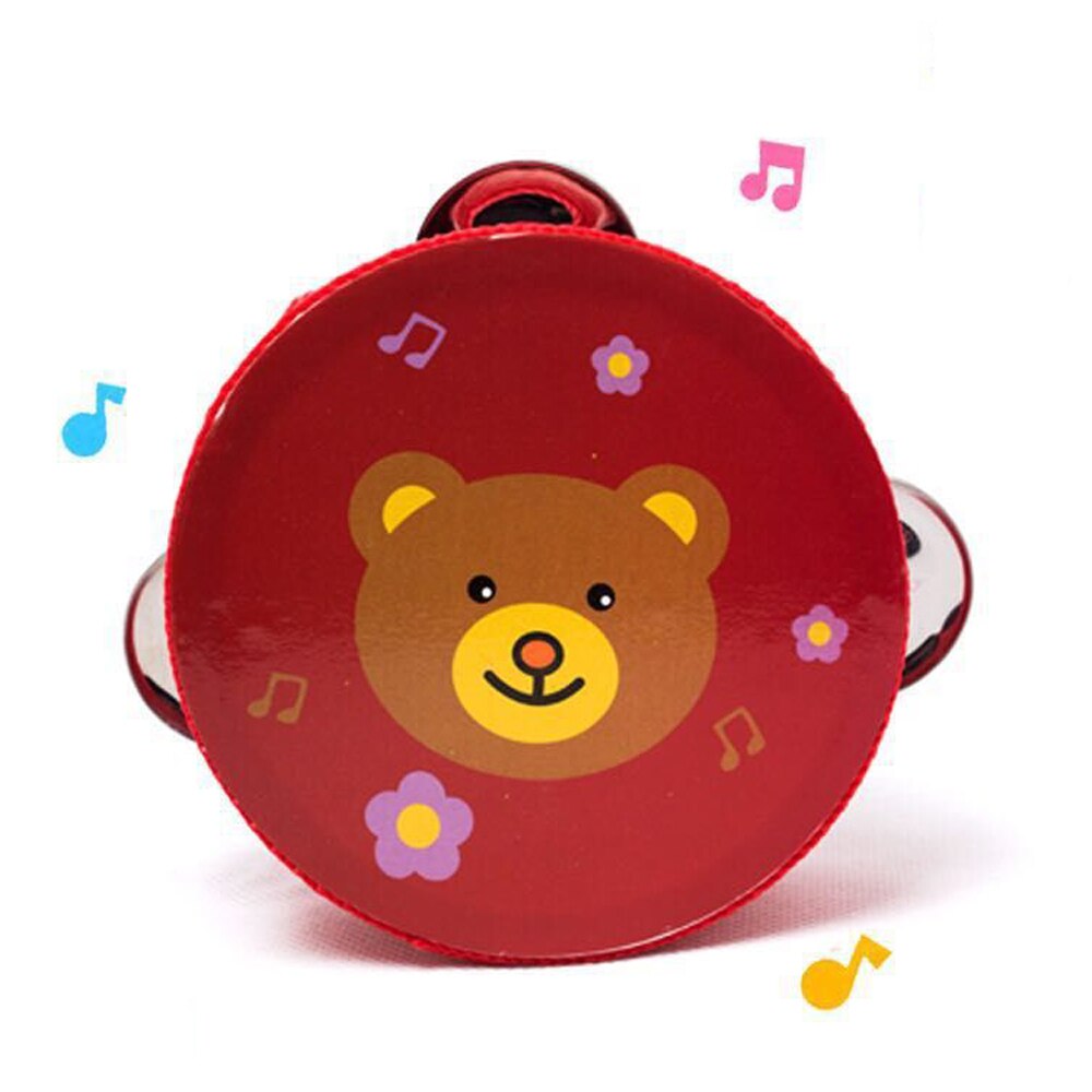 instrument muzyczny dzwonki zabawki dla dzieci bęben dzwonki muzyka dla dzieci zabawka wydająca dźwięki zabawki edukacyjne drewniane dzwony zabawki dla niemowląt 0-12 miesięcy