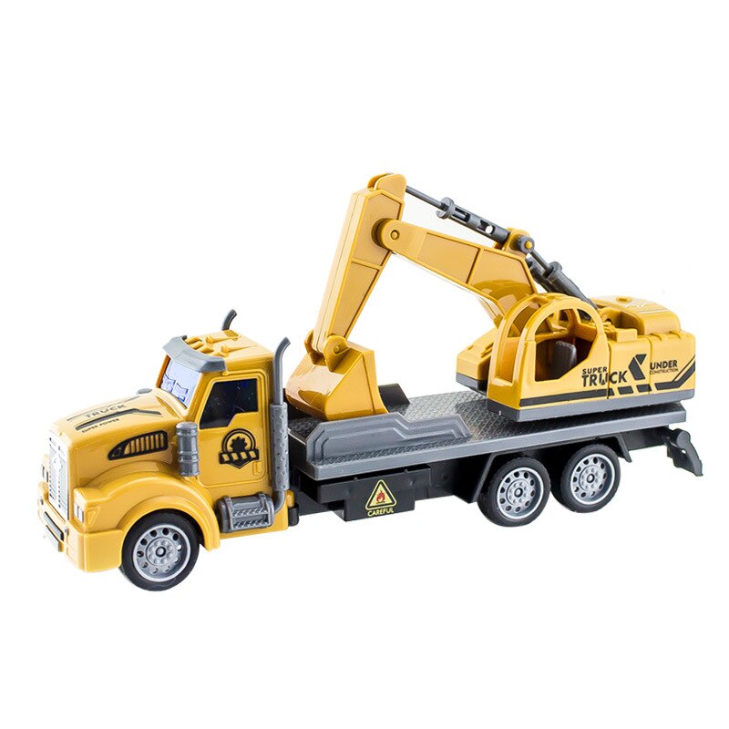 1:48 Kinderen Pull Back Techniek Voertuig Graafmachine Dumper Cement Mixer Simulatie Model Auto Speelgoed: A-04