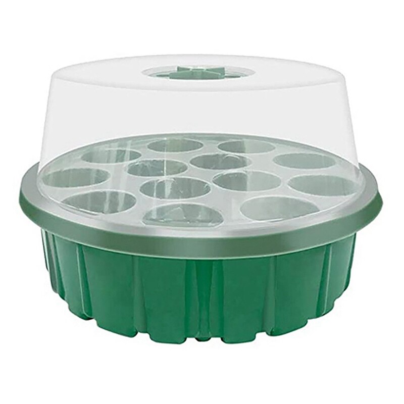 Seed Starter Tray, Humidity Adjustable With Dome &amp; Base Greenhouse Grow Trays Mini Propagator For Seeds Growing Starting: Default Title