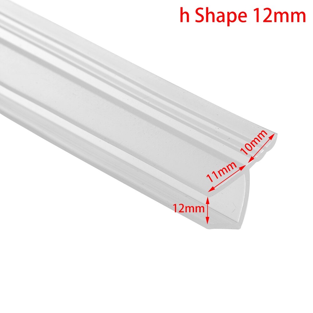 1M 6-12mm F U h Shape Sealing Strips Silicone Rubber Seal Strip Window Seal Glass Door Weatherstrip Hardware Bathroom Accessarie: h Shape 12mm