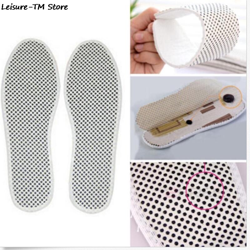 Plantillas de turmalina para masaje de rayos infrarrojos, almohadillas calientes para pies, , 1 par, Invierno