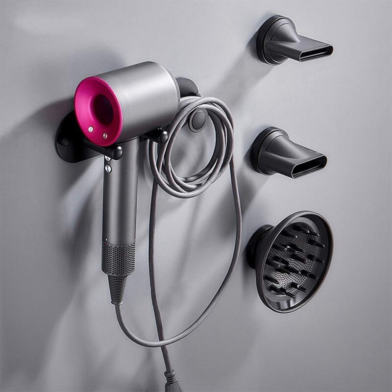 Wall Mount Föhn Houder, zelfklevende Netto Standhouder Opslag Rack Organizer Voor Dyson Supersonic Haar Föhn, Pow