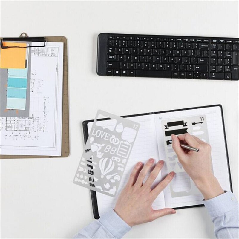 20Pcs/12Pcs Bullet Journal Stencil, This Week, Planner Stencil Bullet Journal Accessories Planner DIY DrawingTemplate Craft