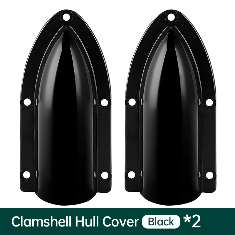 Marine Clamshell Drain Cover – Anti-Backflow Boat Drain Deflector, Waterproof Splash Guard, Reduces Water Resistance, ABS,: Brown